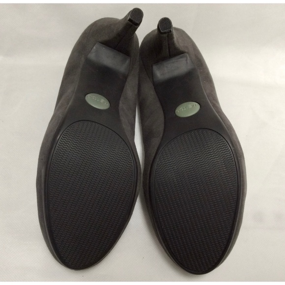 ME TOO Locket Gray Suede Platform Heeled Pumps Stiletto Heel Dress Shoes 7.5 - Picture 9 of 13